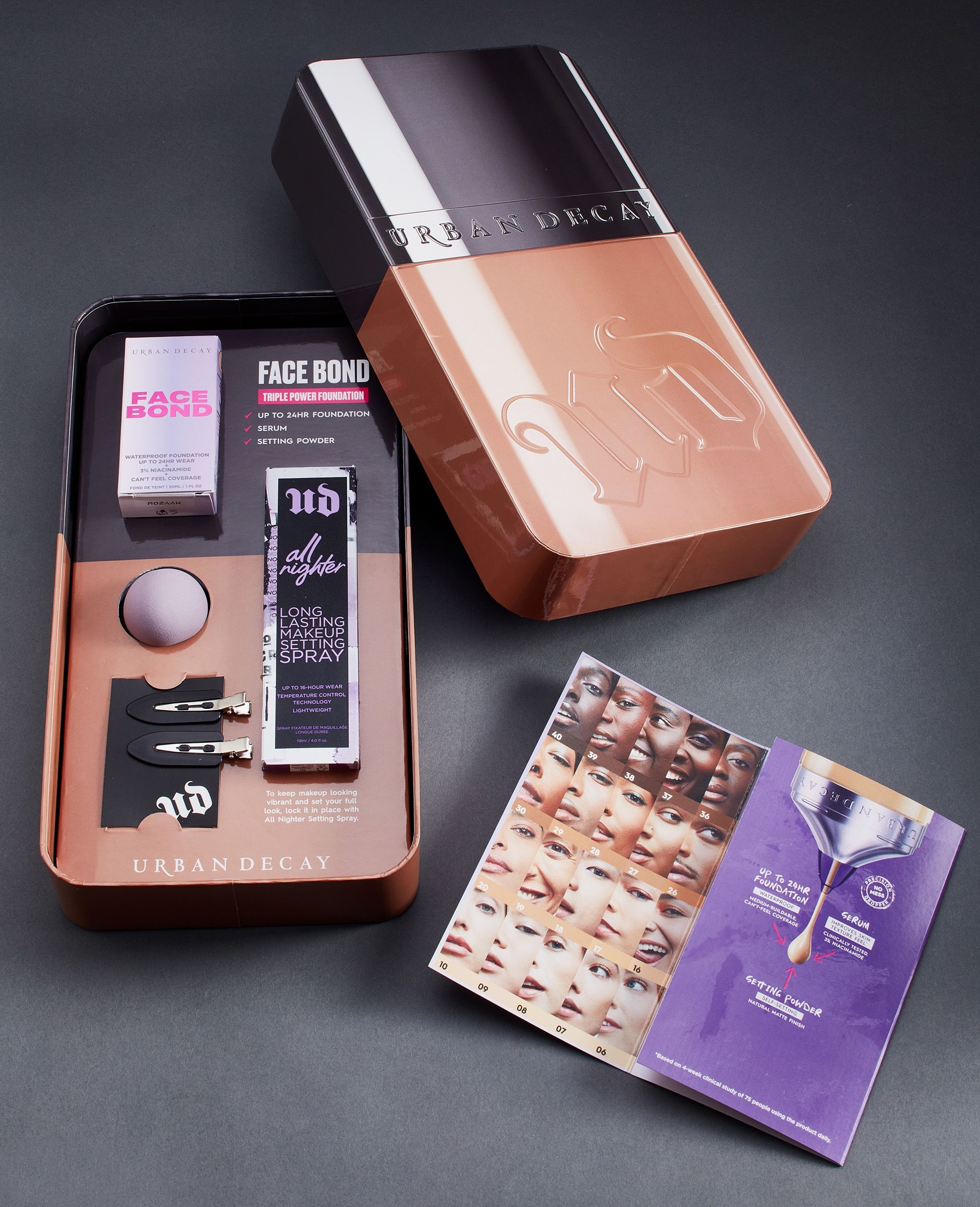 Custom branded products created for Urban Decay by Twelve; branded custom mailer box