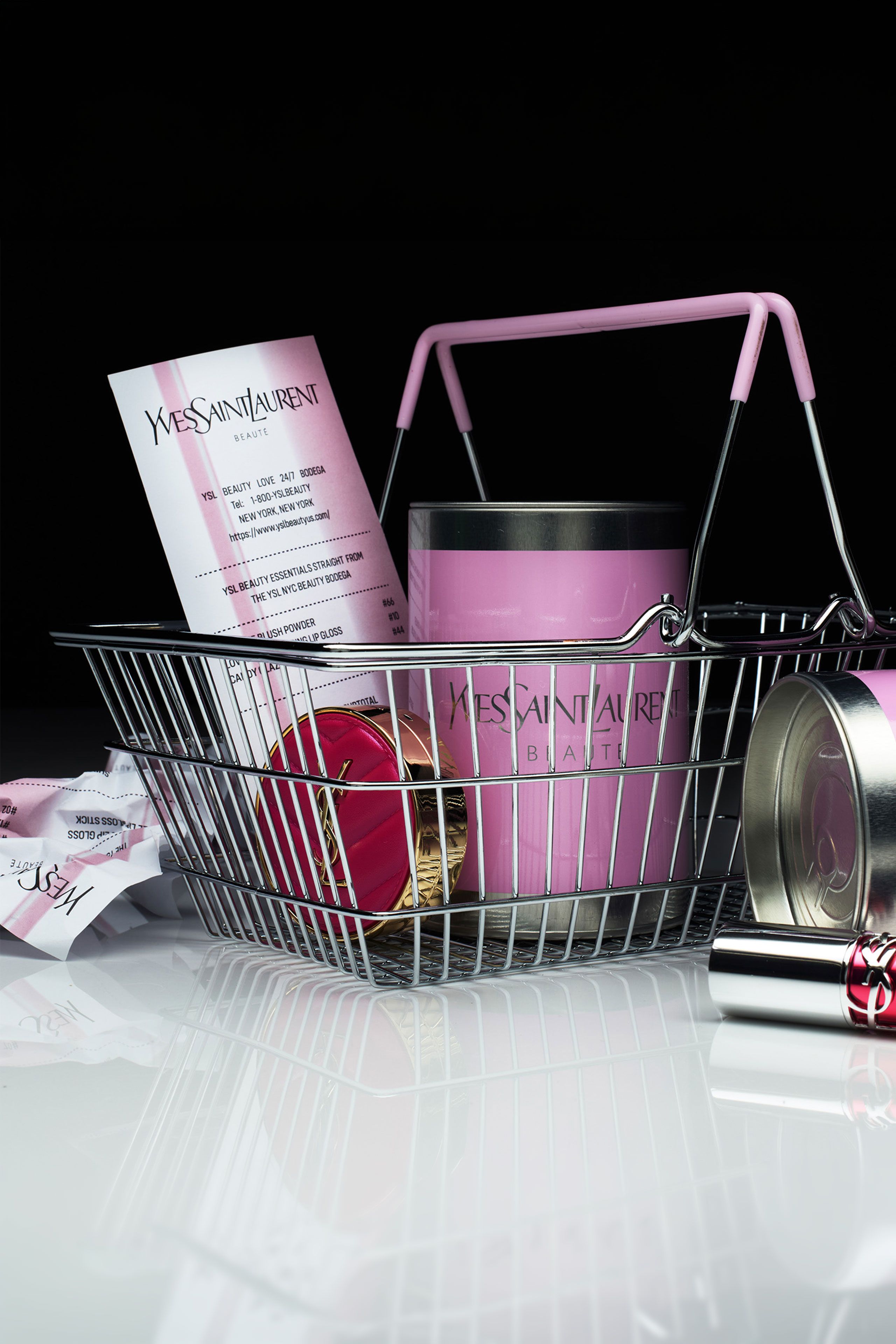 YSL Beauty Love 24/7 Bodega influencer mailer and experiential brand activation merchandise