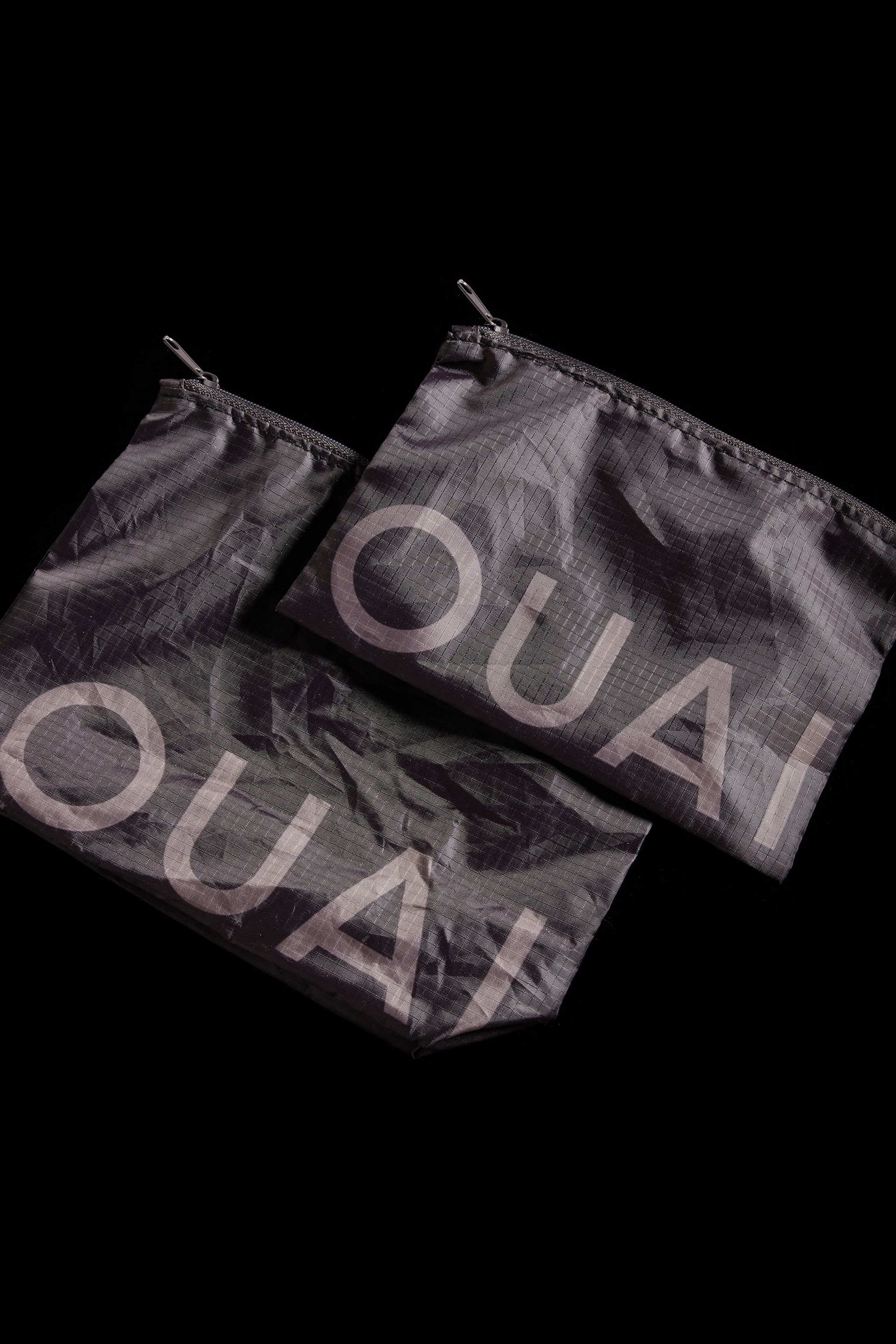 OUAI custom travel pouch collection developed for loyalty and brand engagement